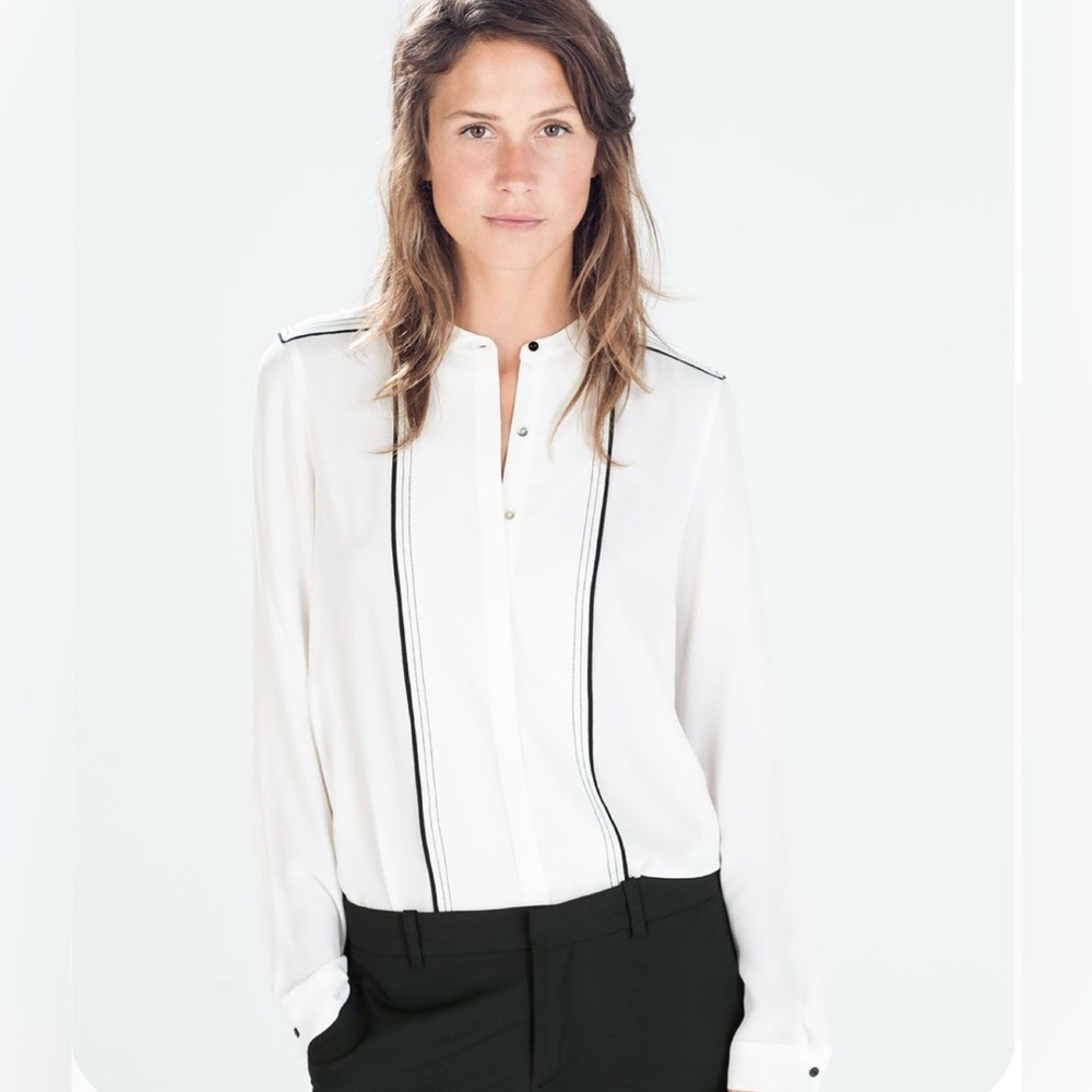 Zara Botton-Down Blouse
